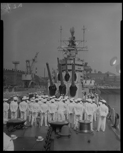 U.S.S. Boston change of command ceremonies at Charlestown Navy Yards