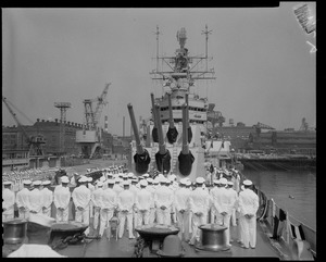 U.S.S. Boston change of command ceremonies at Charlestown Navy Yards