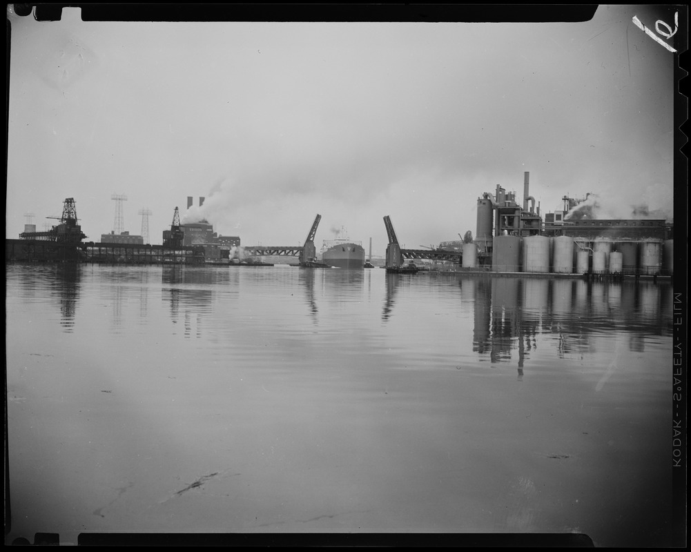 Tanker S.S. Princess Sophie leaving the Fore River shipyard