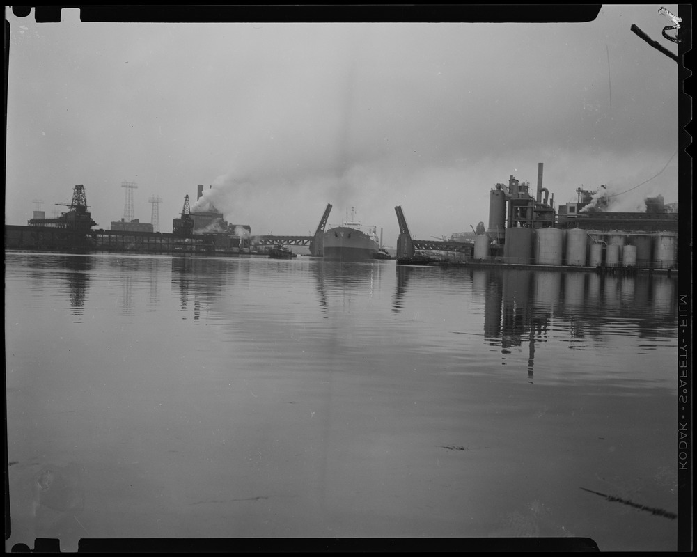 Tanker S.S. Princess Sophie leaving the Fore River shipyard