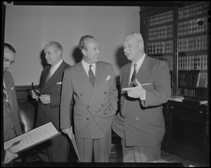 William Randolph Hearst Jr. talking with another man