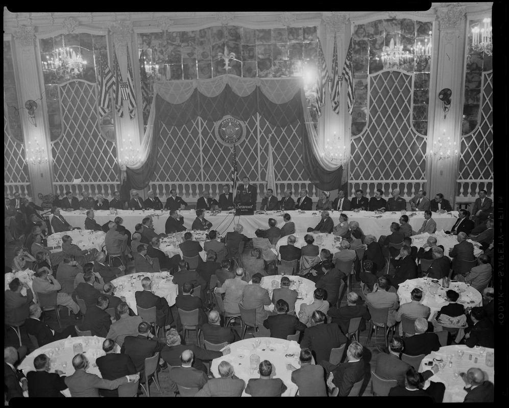 Reception for William Randolph Hearst Jr. on his visit to Boston at the Somerset Hotel