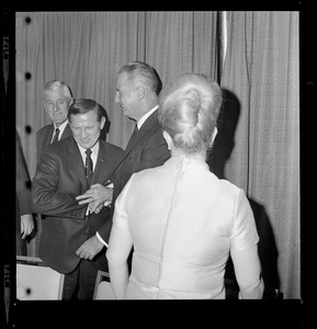 Gov. Volpe shaking hands with GOP Vice Presidential Candidate Spiro Agnew