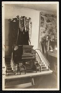 W.P.A. model of Old West Church pulpit