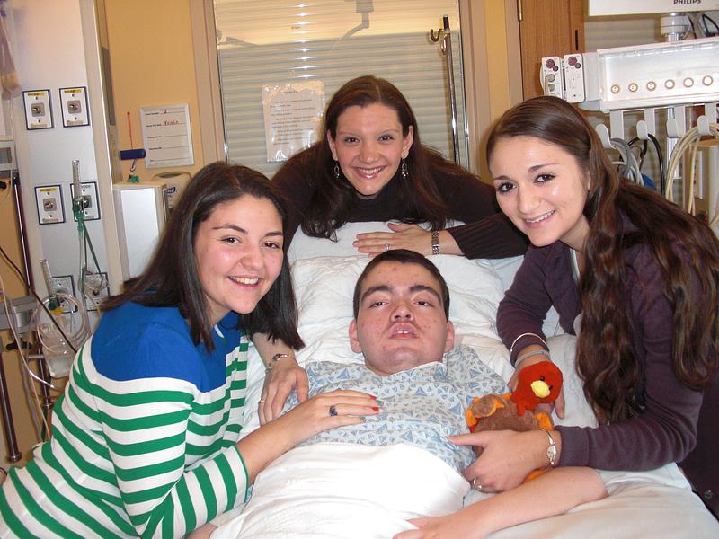 Levine family at Thanksgiving at Boston Children's Hospital (2013)
