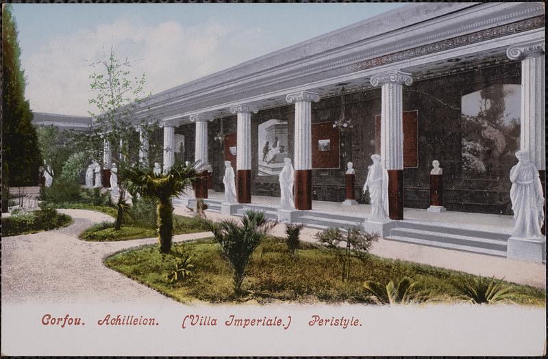 Corfou. Achilleion. (Villa imperiale.) Peristyle