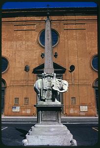 Elephant and Obelisk and Santa Maria sopra Minerva, Rome, Italy