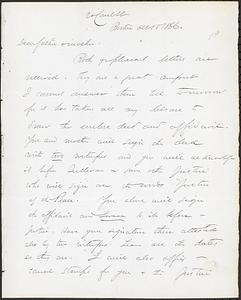 Letter from John D. Long to Zadoc Long and Julia D. Long, October 18, 1866