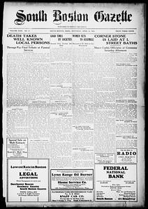 South Boston Gazette, April 18, 1931