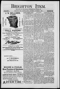 The Brighton Item, October 17, 1891