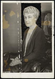 Mrs. Charles Francis Adams, wife Secy of the Navy