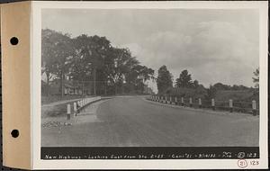 Contract No. 21, Portion of Ware-Belchertown Highway, Ware and Belchertown, new highway, looking east from Sta .2+25, Ware and Belchertown, Mass., Sep. 14, 1932