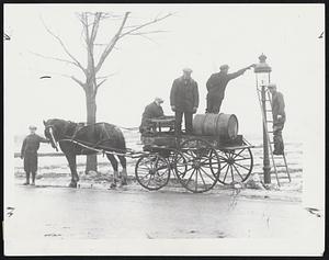 Do you Remember Lamp lighters years ago 1921 seen in Fellsway Section performing there duty