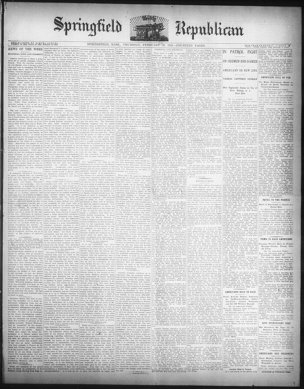 Springfield Weekly Republican - Digital Commonwealth