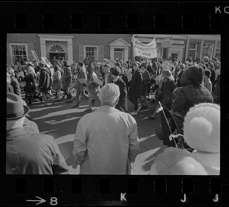 Football rally downtown NBPT