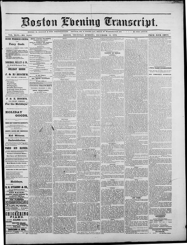 Boston Evening Transcript - Digital Commonwealth