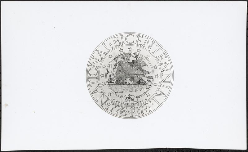 Peak House bicentennial coin print