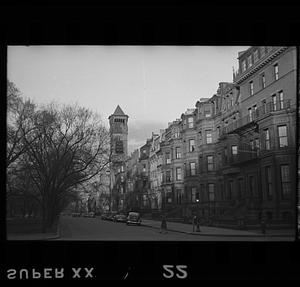 Commonwealth Avenue, Boston, Massachusetts, between Clarendon Street and Dartmouth Street