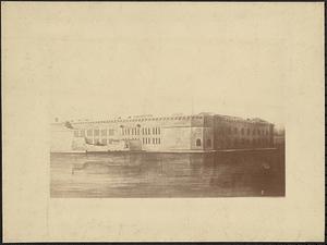 Fort Sumter, August 13, 1863, showing effect of "trial shots."