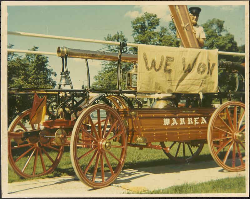 "We won!" Warren hand tub