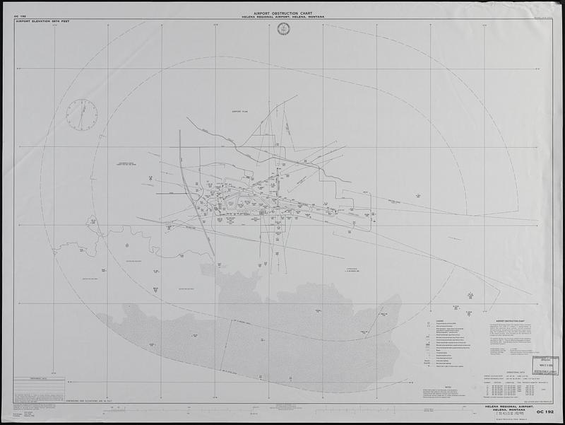 Airport obstruction chart
