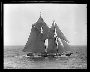 Unidentified fishing schooner, possibly the Columbia