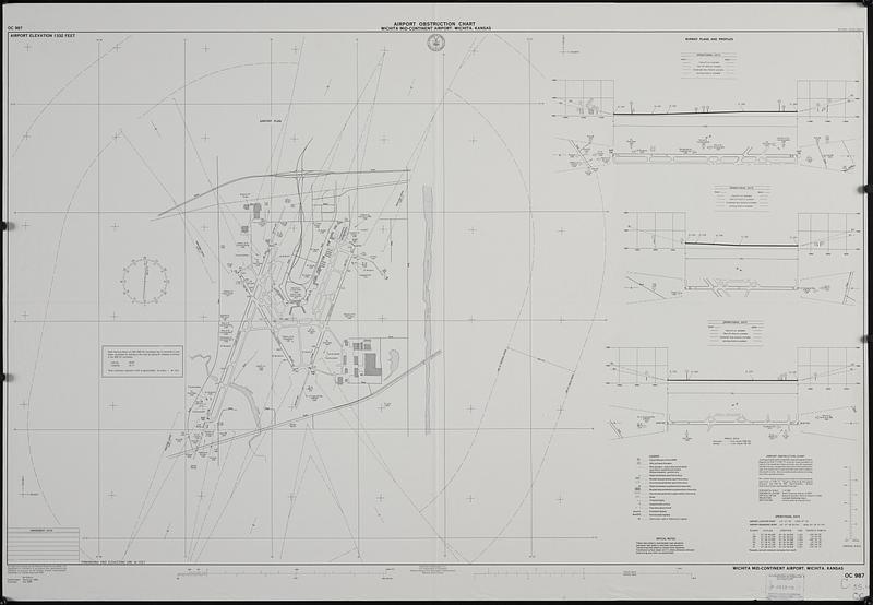 Airport obstruction chart, OC 987, Wichita Mid-Continent Airport, Wichita, Kansas
