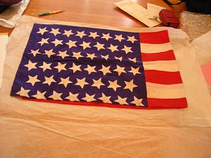 American flag with 46 stars