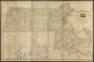 Topographical map of Massachusetts