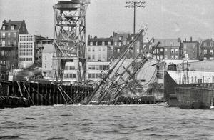 Regina Maris sunk at the Bethlehem Ship Yard, East Boston