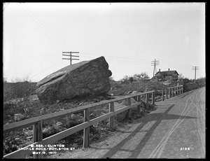 Wachusett Reservoir, profile rock, Boylston Street, Clinton, Mass., May 16, 1900