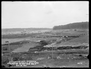 Distribution Department, Low Service Spot Pond Reservoir, Floating Island Cove, Section 4, Stoneham, Mass., May 28, 1900