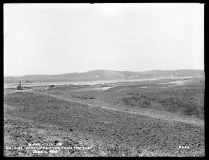 Wachusett Reservoir, North Dike, westerly portion; from the east, Clinton, Mass., Jun. 4, 1900