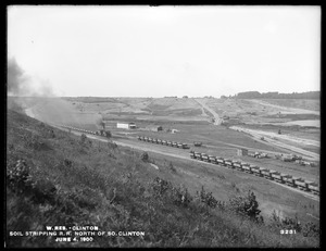 Wachusett Reservoir, soil stripping railroad, north of South Clinton, Clinton, Mass., Jun. 4, 1900