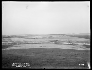 Wachusett Reservoir, Section 5, looking east, Sterling, Mass., Jun. 11, 1900