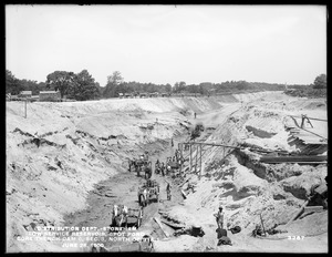 Distribution Department, Low Service Spot Pond Reservoir, core trench of Dam No. 8, Section 3, north of station 1, Stoneham, Mass., Jun. 26, 1900