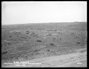 Wachusett Reservoir, soilstripping above Sawyer's Mills, Section 6, Boylston, Mass., Jun. 4, 1900