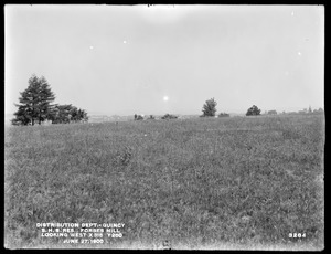 Distribution Department, Southern High Service Forbes Hill Reservoir, site of, looking west, towards proposed gate chamber, X315 Y250, Quincy, Mass., Jun. 27, 1900