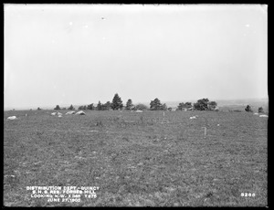 Distribution Department, Southern High Service Forbes Hill Reservoir, site of, looking towards the northwest corner, X385 Y675, Quincy, Mass., Jun. 27, 1900