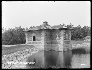 Distribution Department, Northern High Service Middlesex Fells Reservoir, Gatehouse, from the east, Stoneham, Mass., Jul. 18, 1900