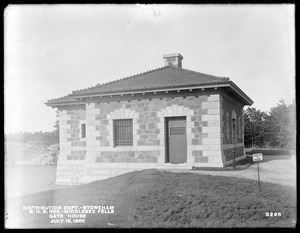Distribution Department, Northern High Service Middlesex Fells Reservoir, Gatehouse, from the west, Stoneham, Mass., Jul. 18, 1900