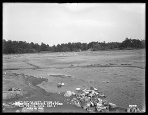 Distribution Department, Low Service Spot Pond Reservoir, Old Pepe's Cove, Section 1, Stoneham, Mass., Jul. 18, 1900