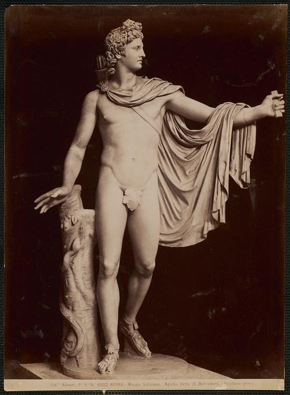 Roma - Museo Vaticano. Apollo detto di Belvedere. (Scultura greca)