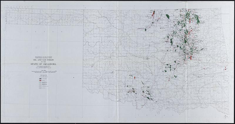 Oil and gas fields of the state of Oklahoma