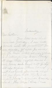 Letter from Ruth Ann B. Strout to John D. Long