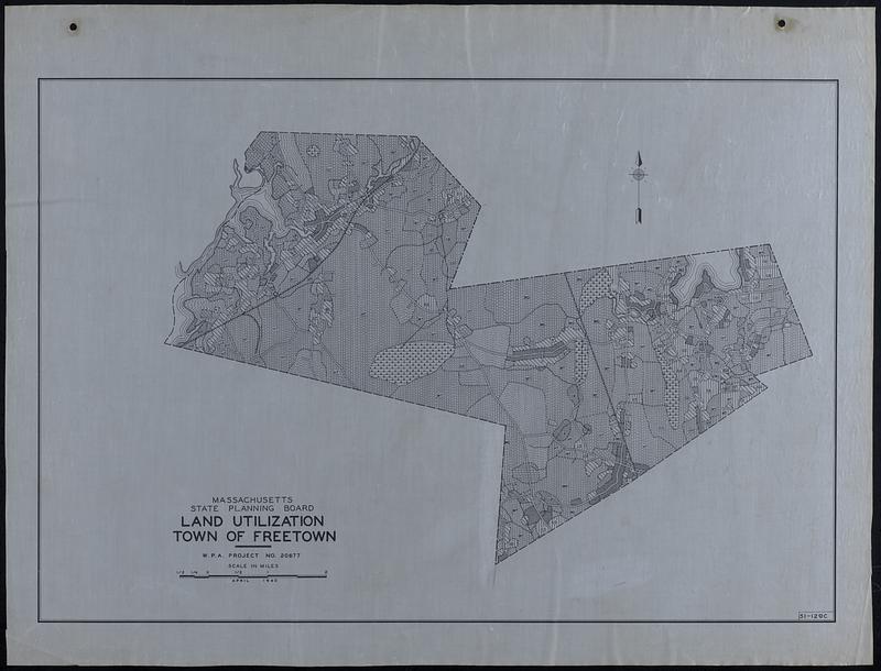 Land Utilization Town of Freetown Digital Commonwealth