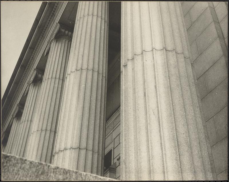 Detail of columns, Museum of Fine Arts, Boston