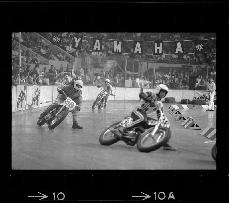 Motorcycle races at Boston Garden, Boston Digital Commonwealth