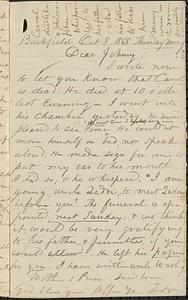 Letter from Zadoc Long to John D. Long, October 8, 1868