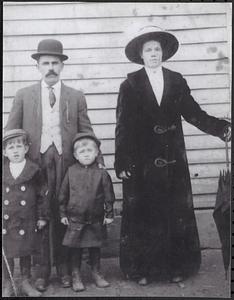 Walter Sr. and Maryanna Hutkowski (grandparents of Jane Grybko) with Joseph (father of Jane Grybko) Walter Jr.